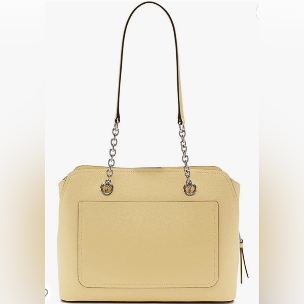 Calvin Klein Hailey Micro Pebble Triple Compartment Chain Satchel - Picture 2 of 9